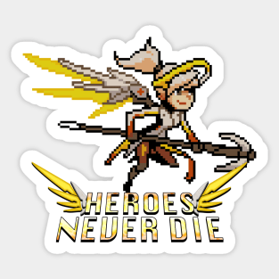 Overwatch - 16-Bit Mercy Quote Sticker